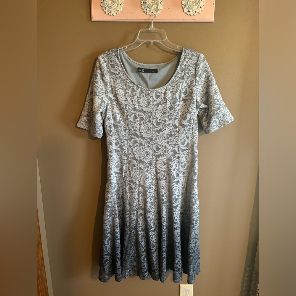 Blue-grey ombré dress in size 10